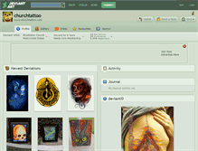 Tablet Screenshot of churchtattoo.deviantart.com