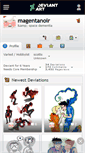 Mobile Screenshot of magentanoir.deviantart.com