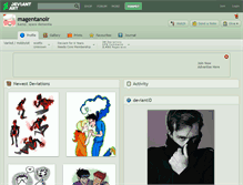 Tablet Screenshot of magentanoir.deviantart.com