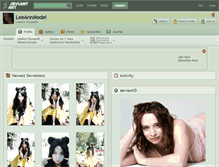 Tablet Screenshot of leeannmodel.deviantart.com