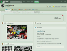 Tablet Screenshot of lazyclothing.deviantart.com