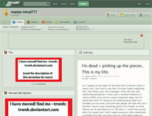 Tablet Screenshot of master-mind777.deviantart.com