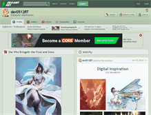 Tablet Screenshot of dav0512rt.deviantart.com