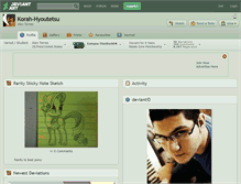 Tablet Screenshot of korah-hyoutetsu.deviantart.com