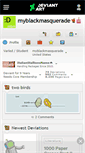 Mobile Screenshot of myblackmasquerade.deviantart.com