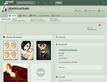 Tablet Screenshot of littlegirlloststudio.deviantart.com