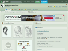 Tablet Screenshot of amigopproductions.deviantart.com