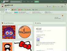Tablet Screenshot of gsm051115.deviantart.com
