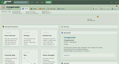 Desktop Screenshot of orangekoolaid.deviantart.com
