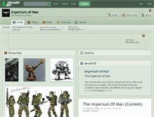 Tablet Screenshot of imperium-of-man.deviantart.com