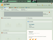 Tablet Screenshot of burningplz.deviantart.com
