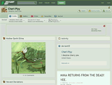 Tablet Screenshot of cheri-piyy.deviantart.com