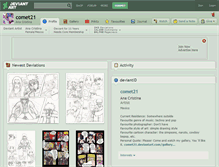 Tablet Screenshot of comet21.deviantart.com