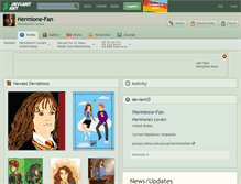 Tablet Screenshot of hermione-fan.deviantart.com