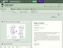 Tablet Screenshot of misaki-chama.deviantart.com