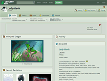 Tablet Screenshot of lady-hawk.deviantart.com