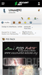 Mobile Screenshot of linuxdj92.deviantart.com
