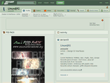 Tablet Screenshot of linuxdj92.deviantart.com