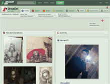 Tablet Screenshot of orcusdei.deviantart.com