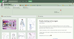 Desktop Screenshot of dreamtiger5.deviantart.com