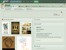 Tablet Screenshot of dikky85.deviantart.com