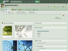 Tablet Screenshot of goldentheponyboy.deviantart.com