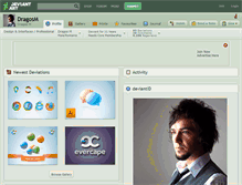 Tablet Screenshot of dragosm.deviantart.com