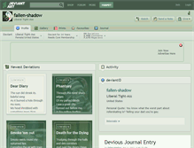 Tablet Screenshot of fallen-shadow.deviantart.com