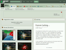 Tablet Screenshot of gflare.deviantart.com