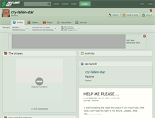 Tablet Screenshot of cry-fallen-star.deviantart.com