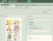 Tablet Screenshot of narutopix.deviantart.com