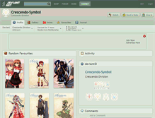 Tablet Screenshot of crescendo-symbol.deviantart.com