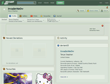 Tablet Screenshot of invaderme0w.deviantart.com