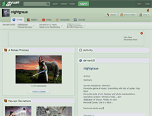 Tablet Screenshot of nightgraue.deviantart.com