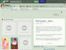 Tablet Screenshot of mikalw.deviantart.com