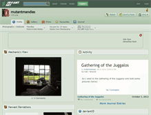 Tablet Screenshot of mutantmandias.deviantart.com
