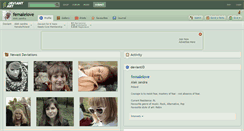 Desktop Screenshot of femalelove.deviantart.com