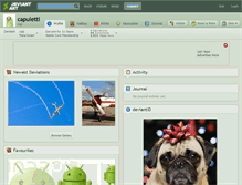 Tablet Screenshot of capuletti.deviantart.com