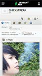 Mobile Screenshot of chickxfreak.deviantart.com