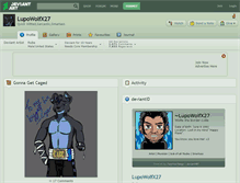 Tablet Screenshot of lupowolfx27.deviantart.com