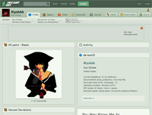Tablet Screenshot of ikyo666.deviantart.com