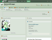 Tablet Screenshot of pokemonminileague.deviantart.com