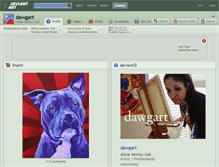 Tablet Screenshot of dawgart.deviantart.com