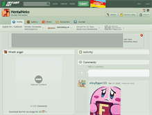 Tablet Screenshot of hentaineko.deviantart.com