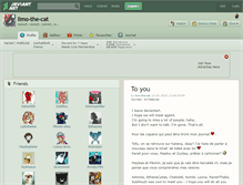 Tablet Screenshot of limo-the-cat.deviantart.com
