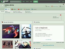 Tablet Screenshot of hollow-shrine.deviantart.com