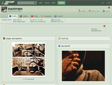 Tablet Screenshot of blackbirdpie.deviantart.com