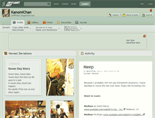 Tablet Screenshot of kanomichan.deviantart.com
