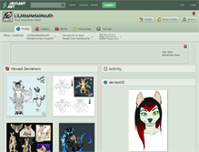 Tablet Screenshot of lilmissmetalmouth.deviantart.com