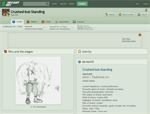 Tablet Screenshot of crushed-but-standing.deviantart.com